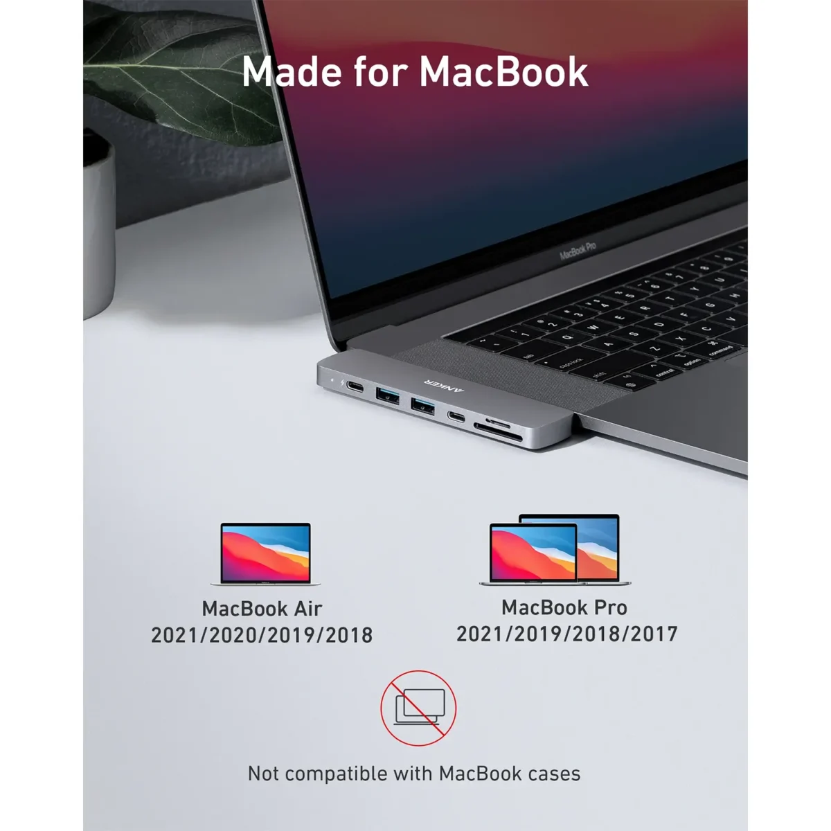 Anker 547 Usb-C Hub (7-In-2, For Macbook)