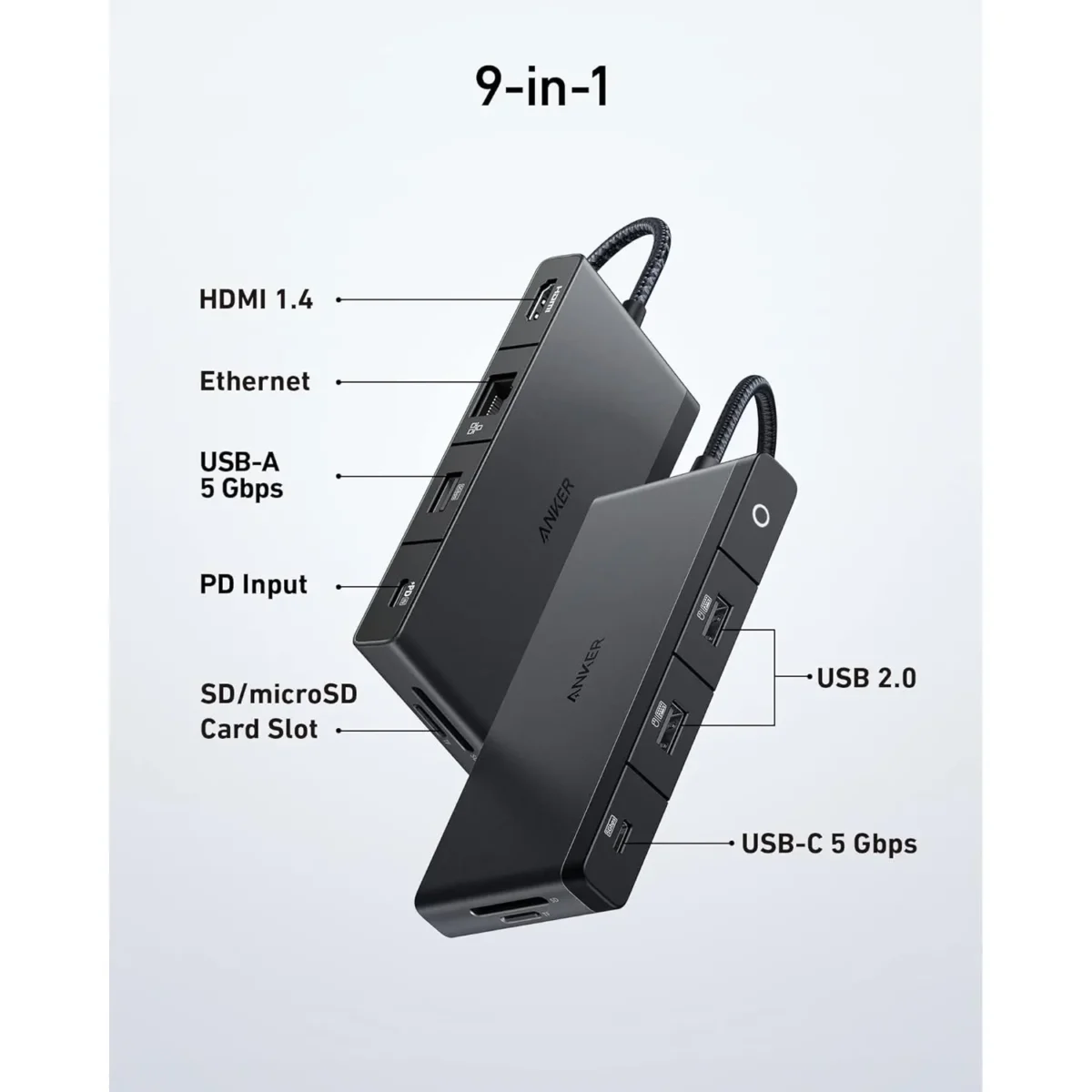 Anker 552 USB-C Hub (9-in-1, 4K HDMI)