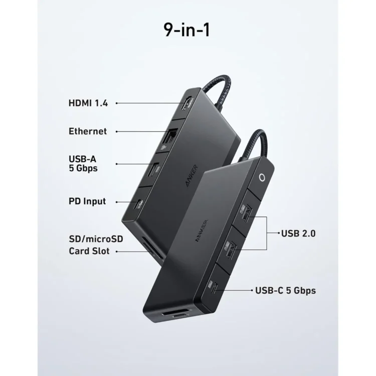 Anker 552 USB-C Hub (9-in-1, 4K HDMI)