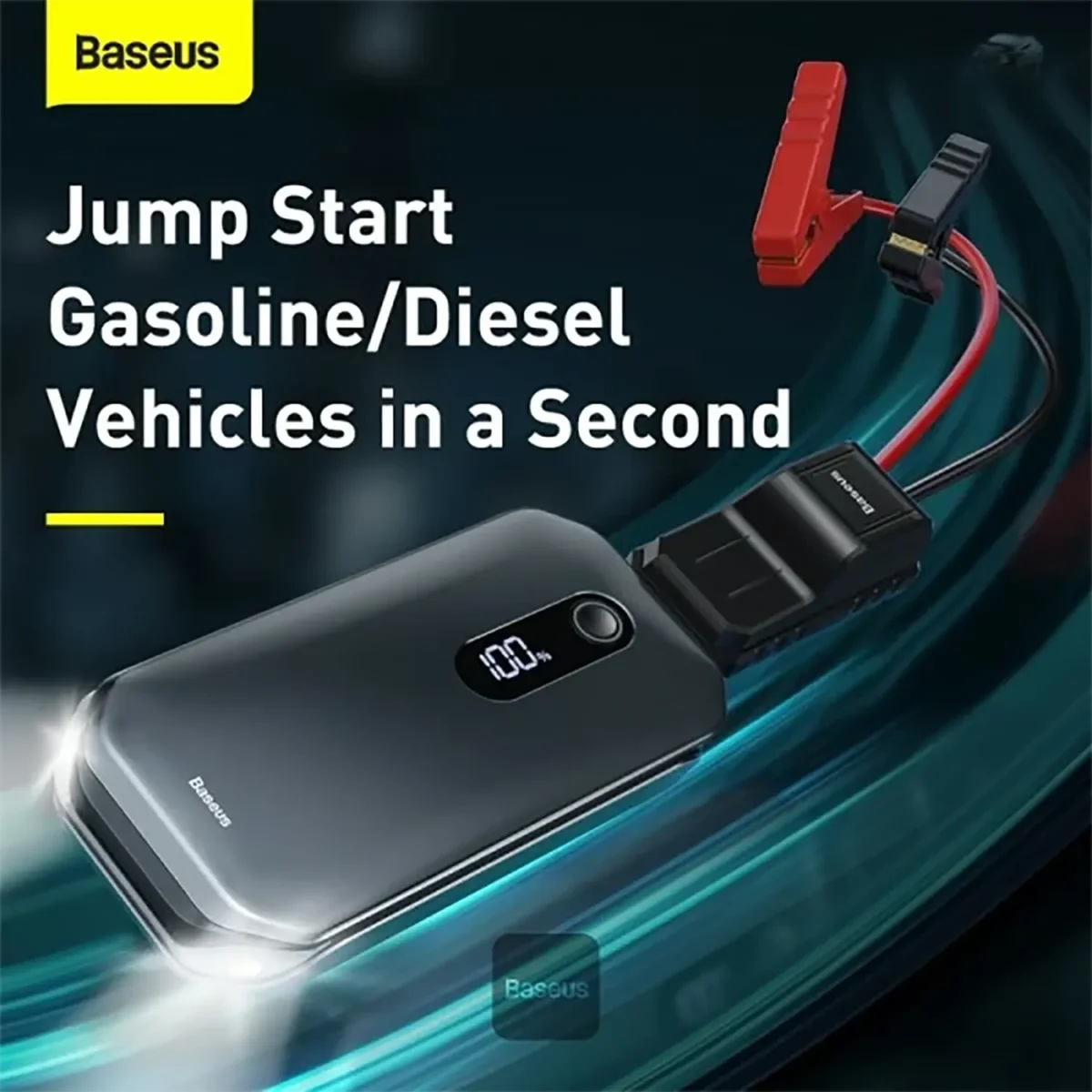 Baseus Car Jump Starter 12000mAh 1000A Portable Emergency Jumpstarter Power Bank