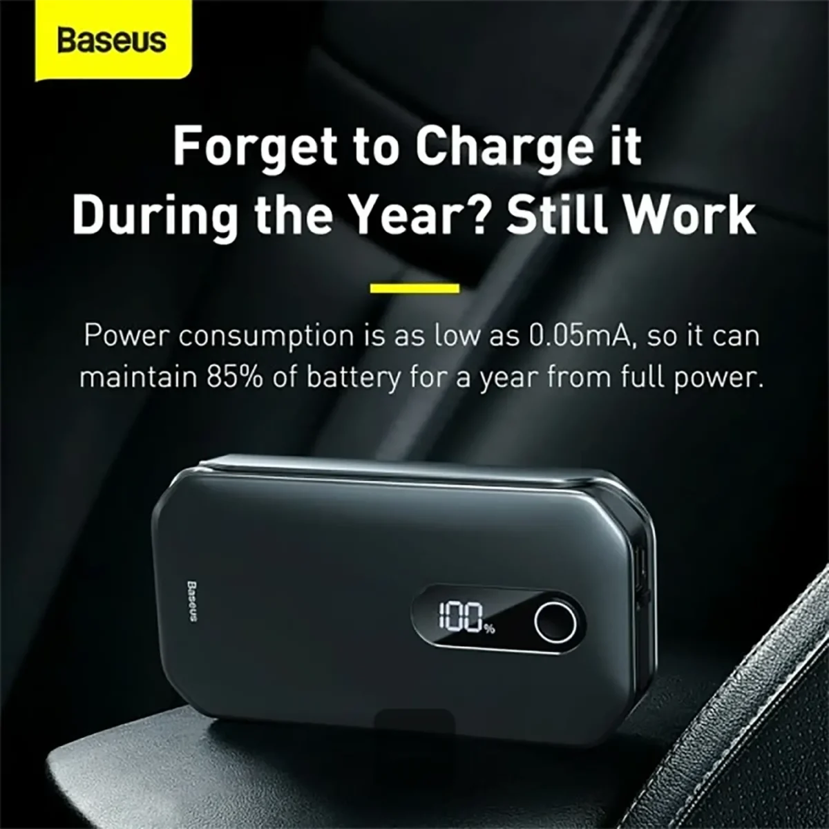 Baseus Car Jump Starter 12000mAh 1000A Portable Emergency Jumpstarter Power Bank