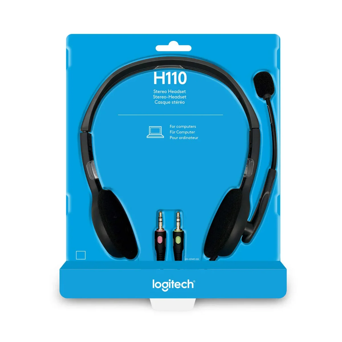 Logitech H110 - On-Ear Wired Stereo Headset with Mic