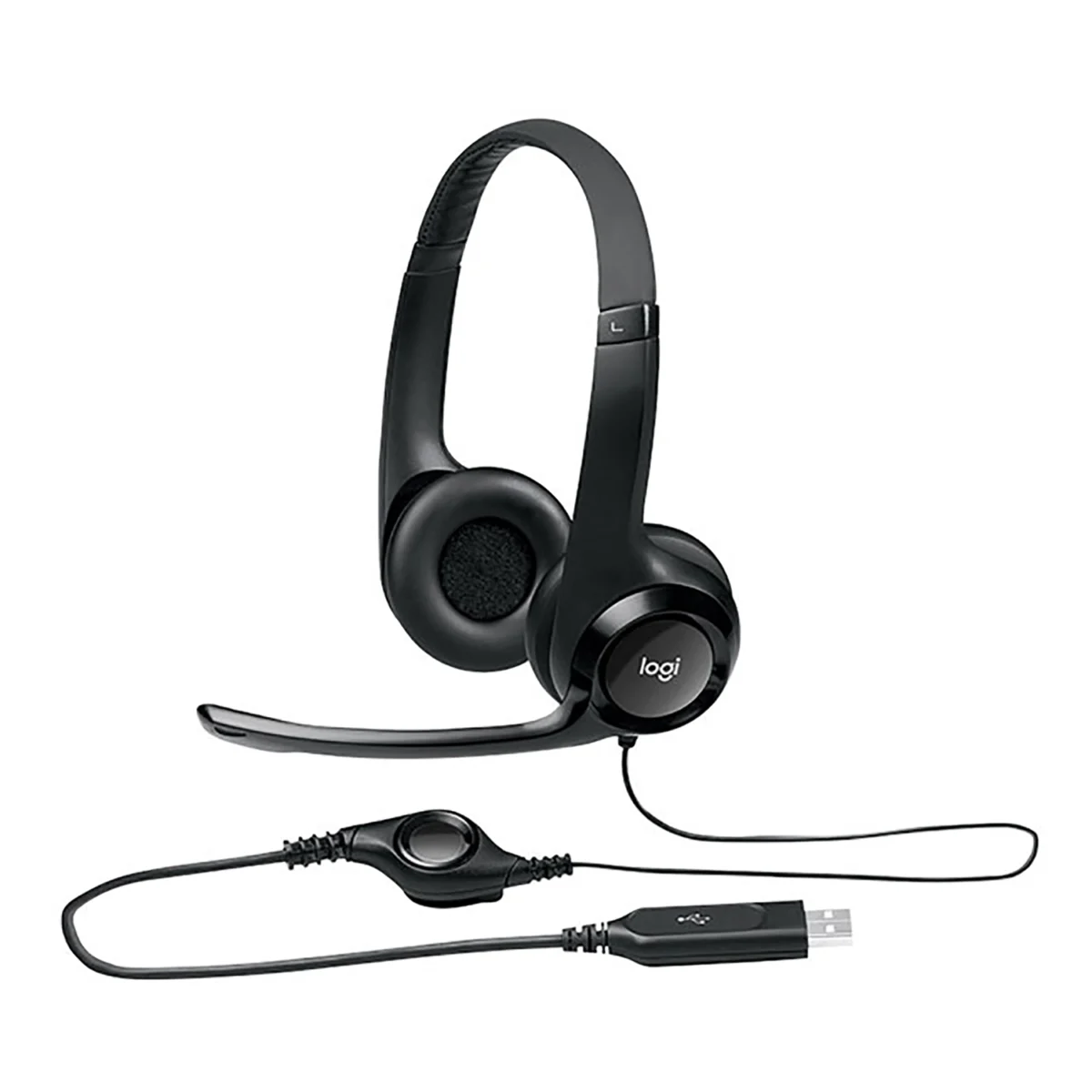 Logitech H390 - Wired USB Headset with Noise-Canceling Mic