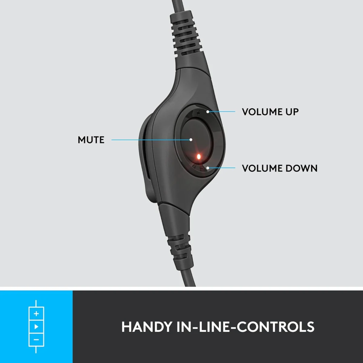 Logitech H390 - Wired USB Headset with Noise-Canceling Mic