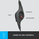 Logitech H390 - Wired USB Headset with Noise-Canceling Mic