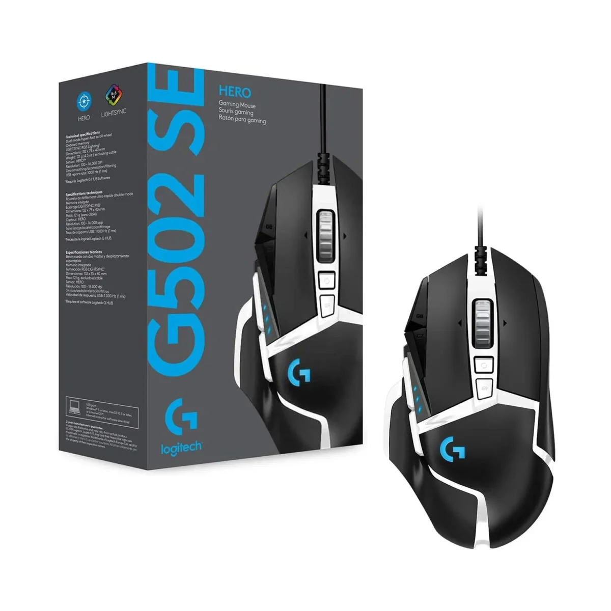 Logitech G502 SE Hero High-performance RGB Gaming Mouse