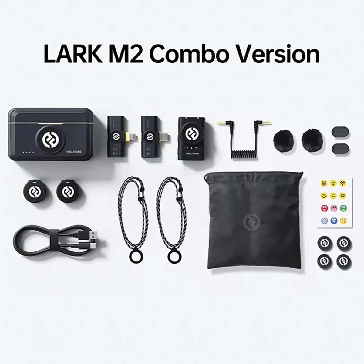 Hollyland Lark M2 Wireless Lavalier Microphone Combo