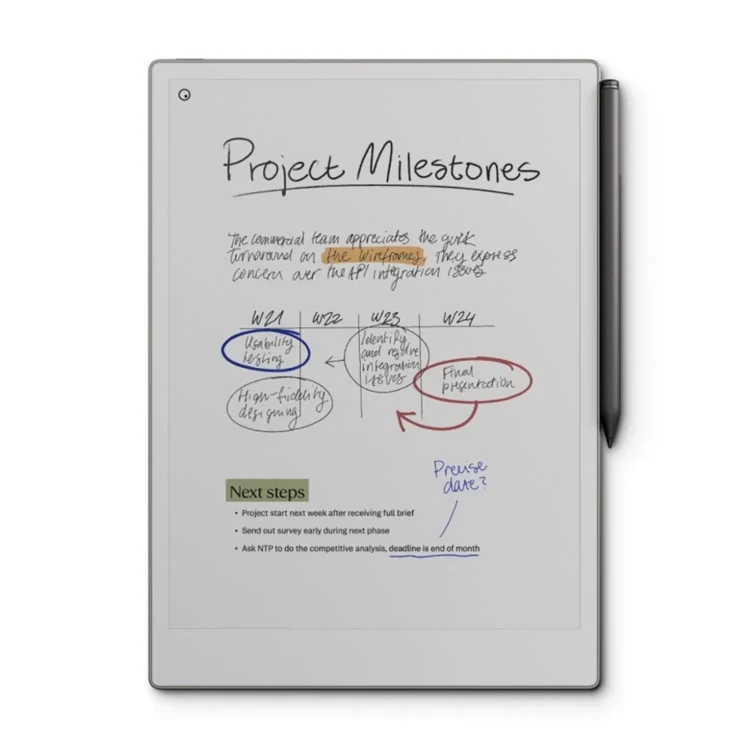 reMarkable Paper Pro with Markerplus