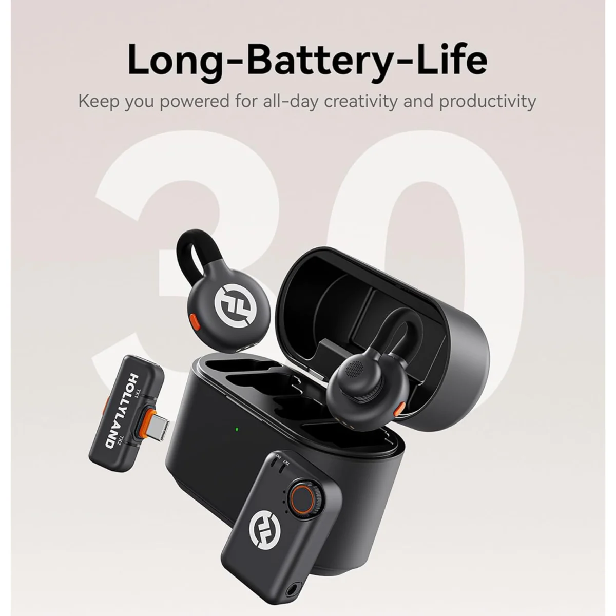 Hollyland Lark M2S - Wireless Lavalier Microphone